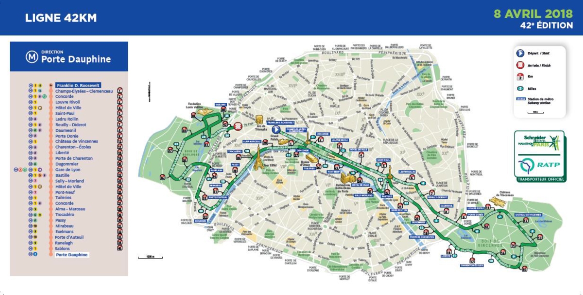 La RATP crée la #Ligne42km pour suivre le Marathon de Paris