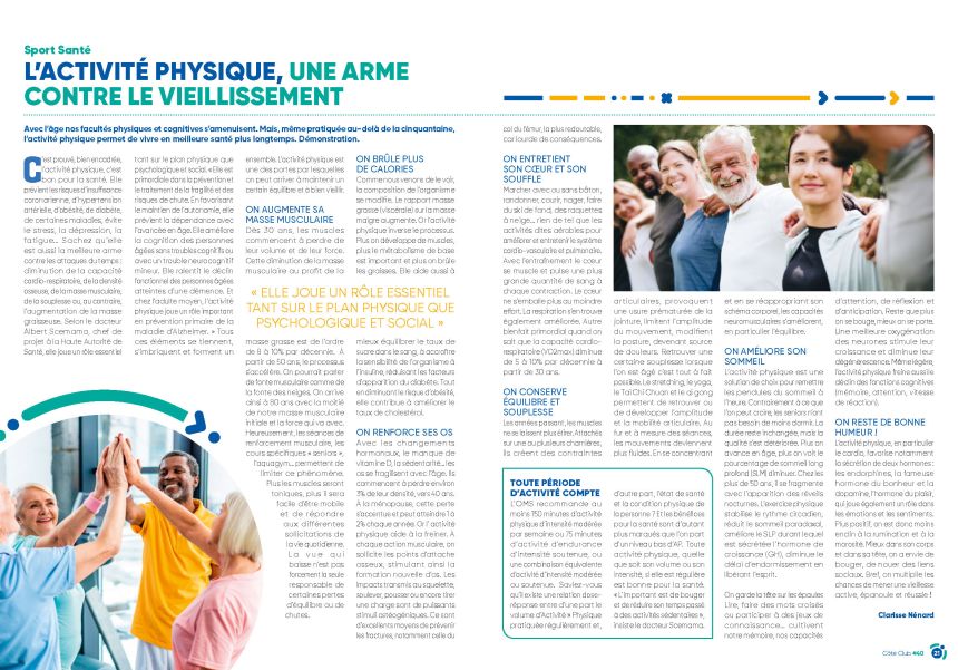 VITAFEDE_MAG_COTE_CLUB_#40_ CLARISSE NÉNARD SPORT SANTÉ SENIOR